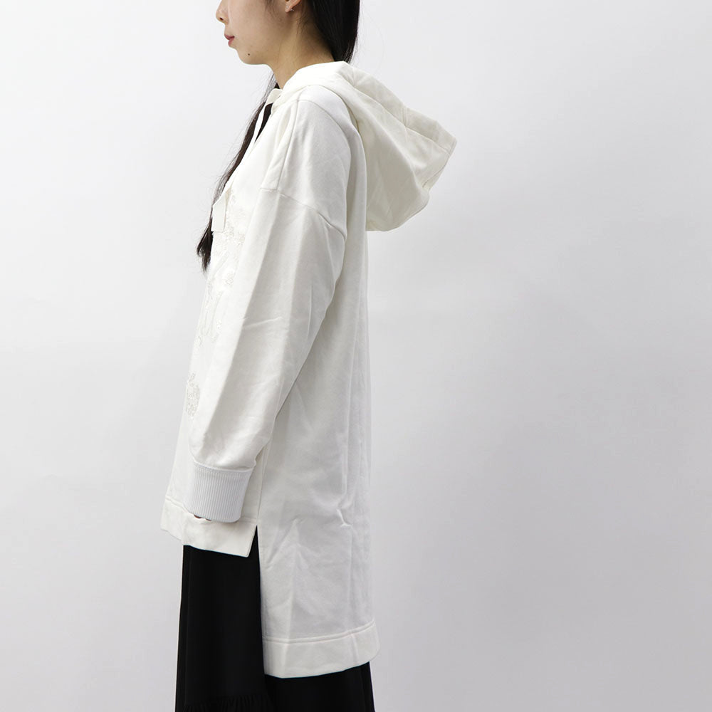 FENDI フーディ チュニックパーカー ロゴ スパンコール