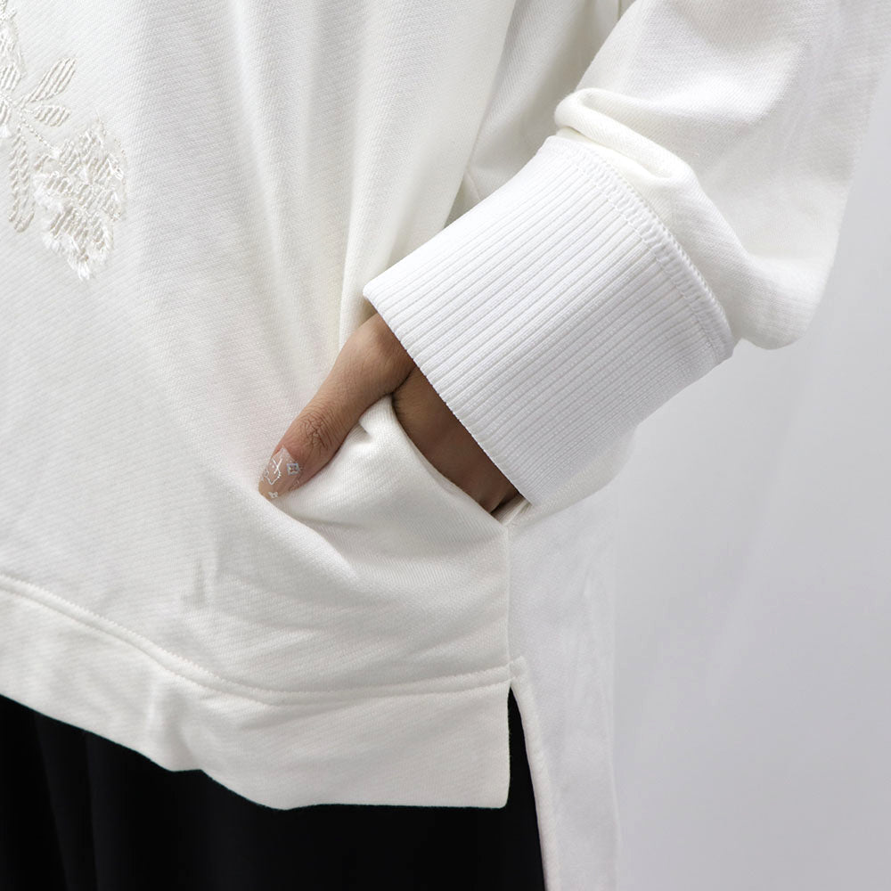 FENDI フーディ チュニックパーカー ロゴ スパンコール