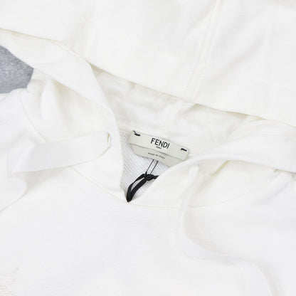 FENDI フーディ チュニックパーカー ロゴ スパンコール