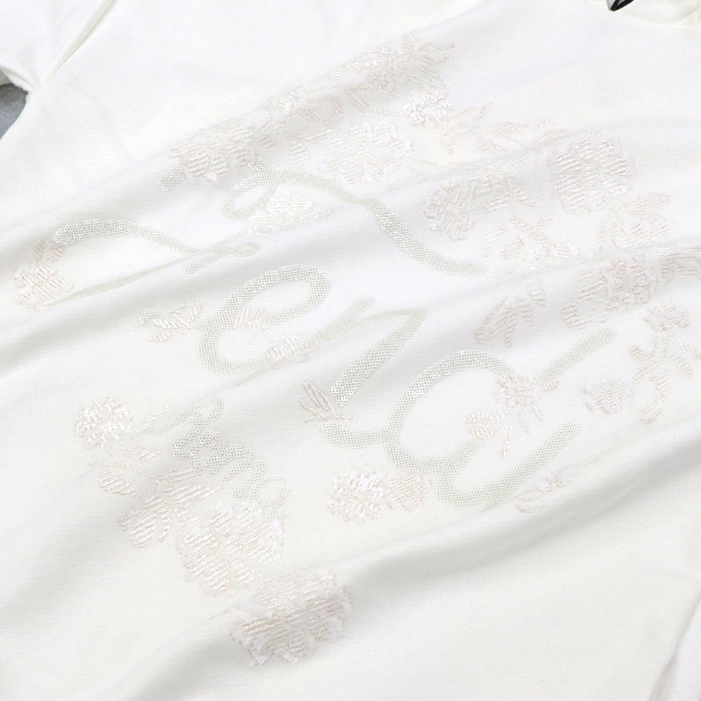 FENDI フーディ チュニックパーカー ロゴ スパンコール