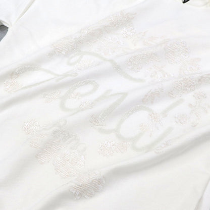 FENDI フーディ チュニックパーカー ロゴ スパンコール