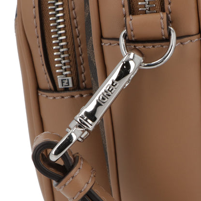 フェンディ FENDI バッグ ショルダーバッグ レディース CAMERA CASE DUO カメラケース ドゥオ ブラウン系 カーフレザー キャンバス ロゴ FF柄 ズッカ柄 7VA607 ALKA