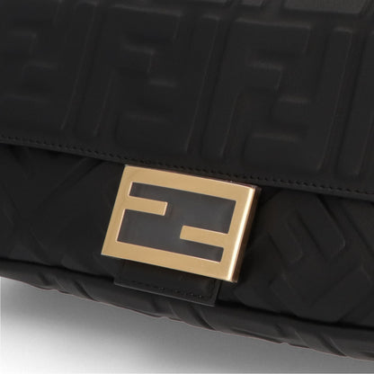 フェンディ FENDI バッグ ハンドバッグ レディース BAGUETTE バゲット ブラック ベージュ ナッパレザー ショルダーバッグ 2way FF柄 ズッカ柄 ロゴ 8BR600 A72V