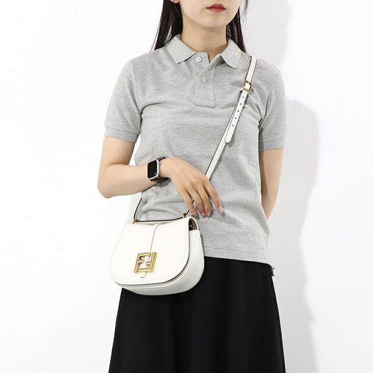 フェンディ FENDI バッグ ショルダーバッグ レディース C MON SMALL カモン スモール ホワイト レザー FFモチーフ クロスボディ 鞄 8BS082 AQ0L