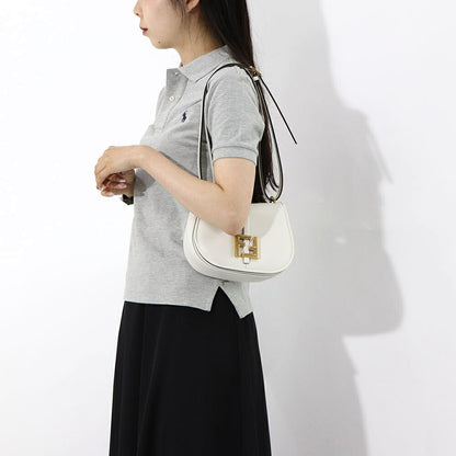 フェンディ FENDI バッグ ショルダーバッグ レディース C MON SMALL カモン スモール ホワイト レザー FFモチーフ クロスボディ 鞄 8BS082 AQ0L