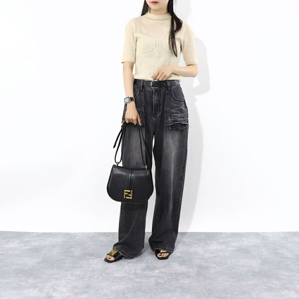 Fendi レオパード柄　ミンクファー ショルダーバッグ❣️ フェンディ FENDI バッグ ショルダーバッグ レディース カモン