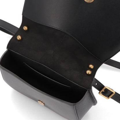 フェンディ FENDI バッグ ショルダーバッグ レディース カモン ブラック レザー ミディアム ロゴ ゴールド金具 シンプル 8BT366 AQ0K