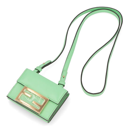 フェンディ FENDI バッグ ショルダーバッグ レディース ピンク レザー 財布 ウォレット ウォレットショルダー ロゴ ミニ財布 ゴールド金具 8M0482 AHM0