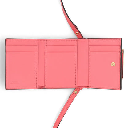 フェンディ FENDI バッグ ショルダーバッグ レディース ピンク レザー 財布 ウォレット ウォレットショルダー ロゴ ミニ財布 ゴールド金具 8M0482 AHM0