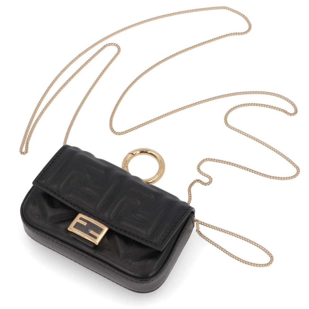 Nano Baguette Charm Denim Blue | Fendi