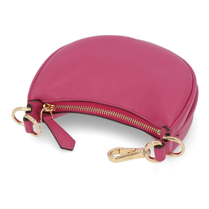 フェンディ FENDI バッグ ハンドバッグ レディース Nano Fendigraphy charm bag ピンク カーフレザー ロゴ ゴールド金具 ミニバッグ 7AS089 AKKT