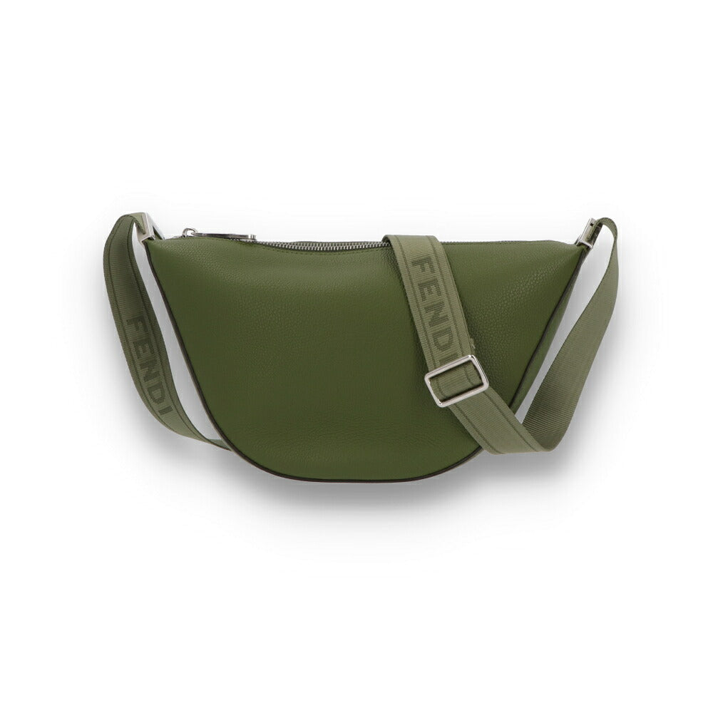 FENDI フェンディ ユニセックス バッグ ショルダーバッグ MELON SMALL グリーン レザー クロスボディバッグ メッセンジャーバッグ 7VA635