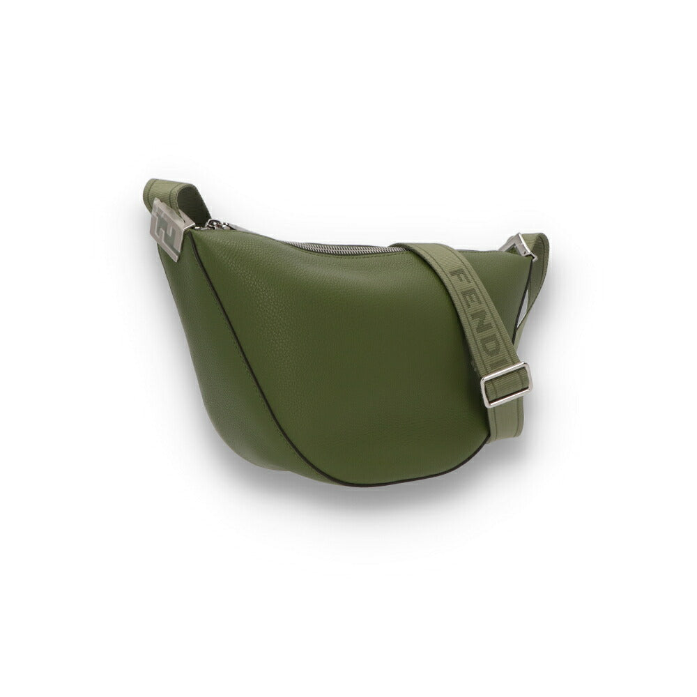 FENDI フェンディ ユニセックス バッグ ショルダーバッグ MELON SMALL グリーン レザー クロスボディバッグ メッセンジャーバッグ 7VA635