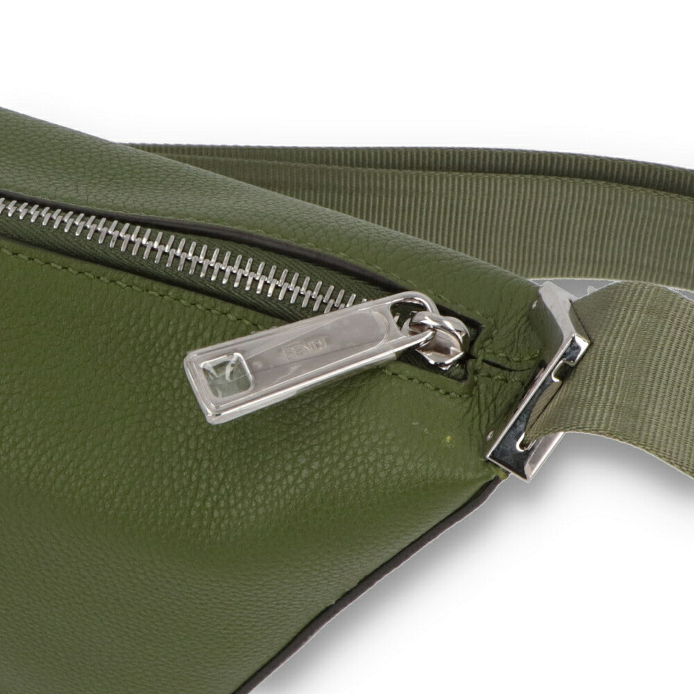 FENDI フェンディ ユニセックス バッグ ショルダーバッグ MELON SMALL グリーン レザー クロスボディバッグ メッセンジャーバッグ 7VA635