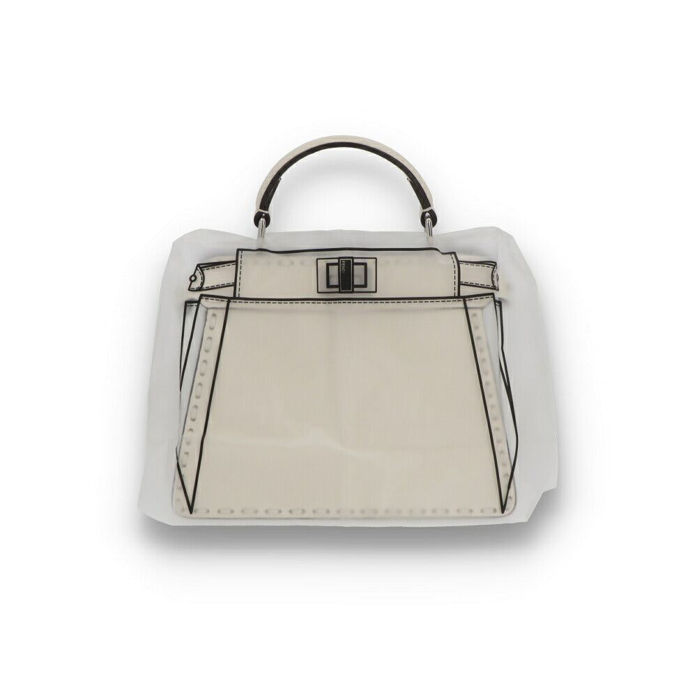 FENDI フェンディ レディース バッグ ショルダーバッグ PEEKABOO ISeeU PETITE ホワイト ナッパレザー ハンドバッグ 8BN335