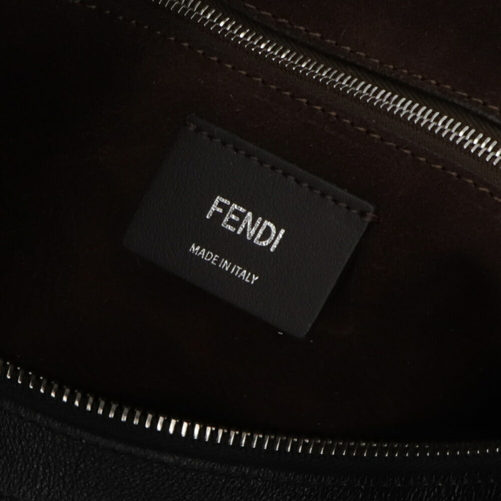 FENDI フェンディ ユニセックス バッグ ショルダーバッグ シンプリー フェンディ ブラック カーフレザー ラージ 大容量 8BR831