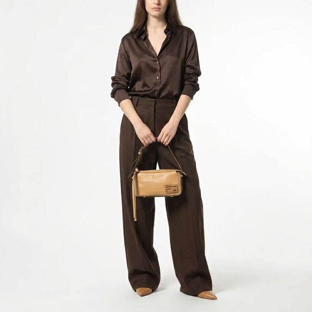 FENDI フェンディ レディース バッグ ショルダーバッグ Simply FENDI ベージュ系 レザー シンプリー フェンディ 8BS097
