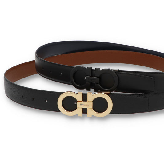 FERRAGAMO リバーシブルベルト ダブル ガンチーニバックル