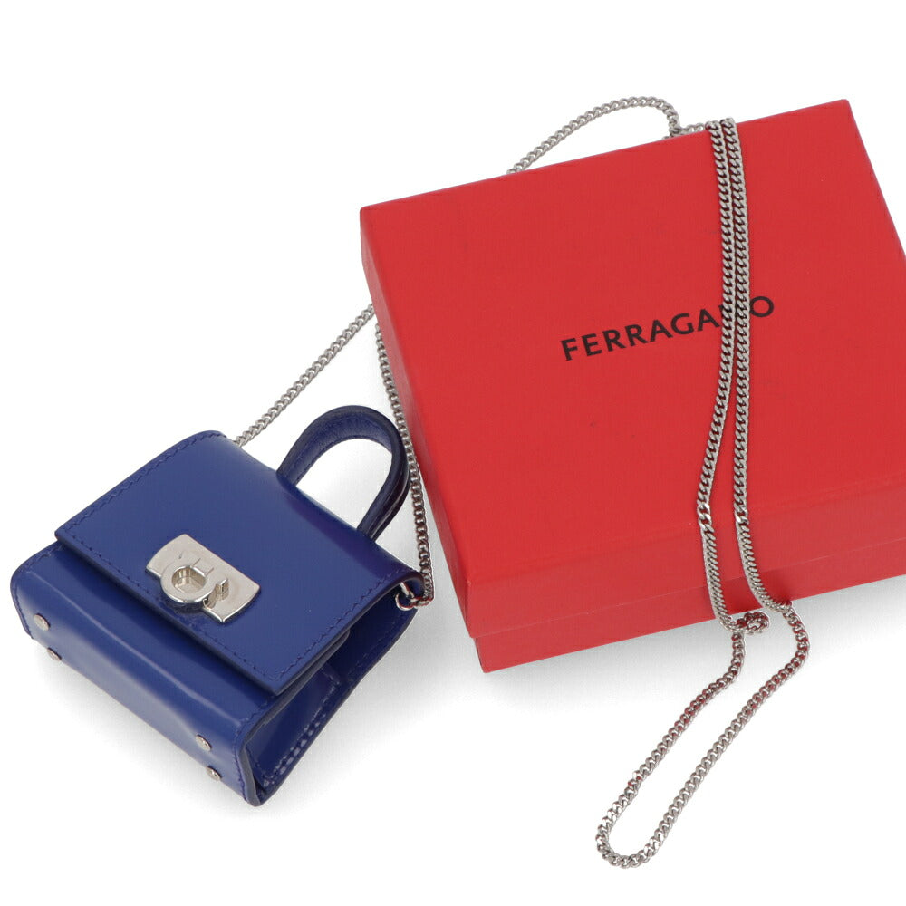 FERRAGAMO ブルー AirpodsProケース 220486 0765932