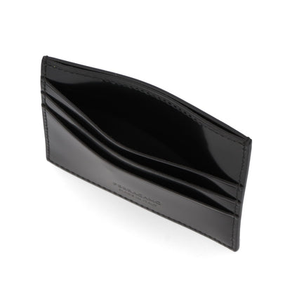 FERRAGAMO カードケース ブラック カーフレザー 3Dロゴ スリム 661204 0764207