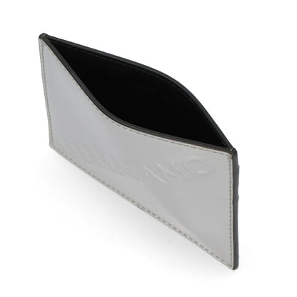 FERRAGAMO カードケース シルバー メタリック ロゴ 661204 0764210