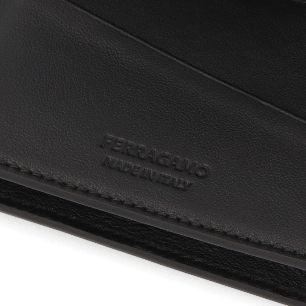 FERRAGAMO カードケース シルバー ロゴ 661211 0764218