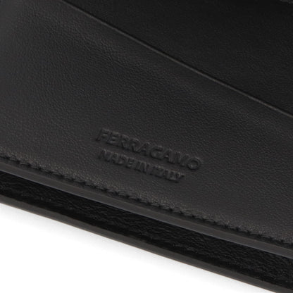FERRAGAMO カードケース シルバー ロゴ 661211 0764218