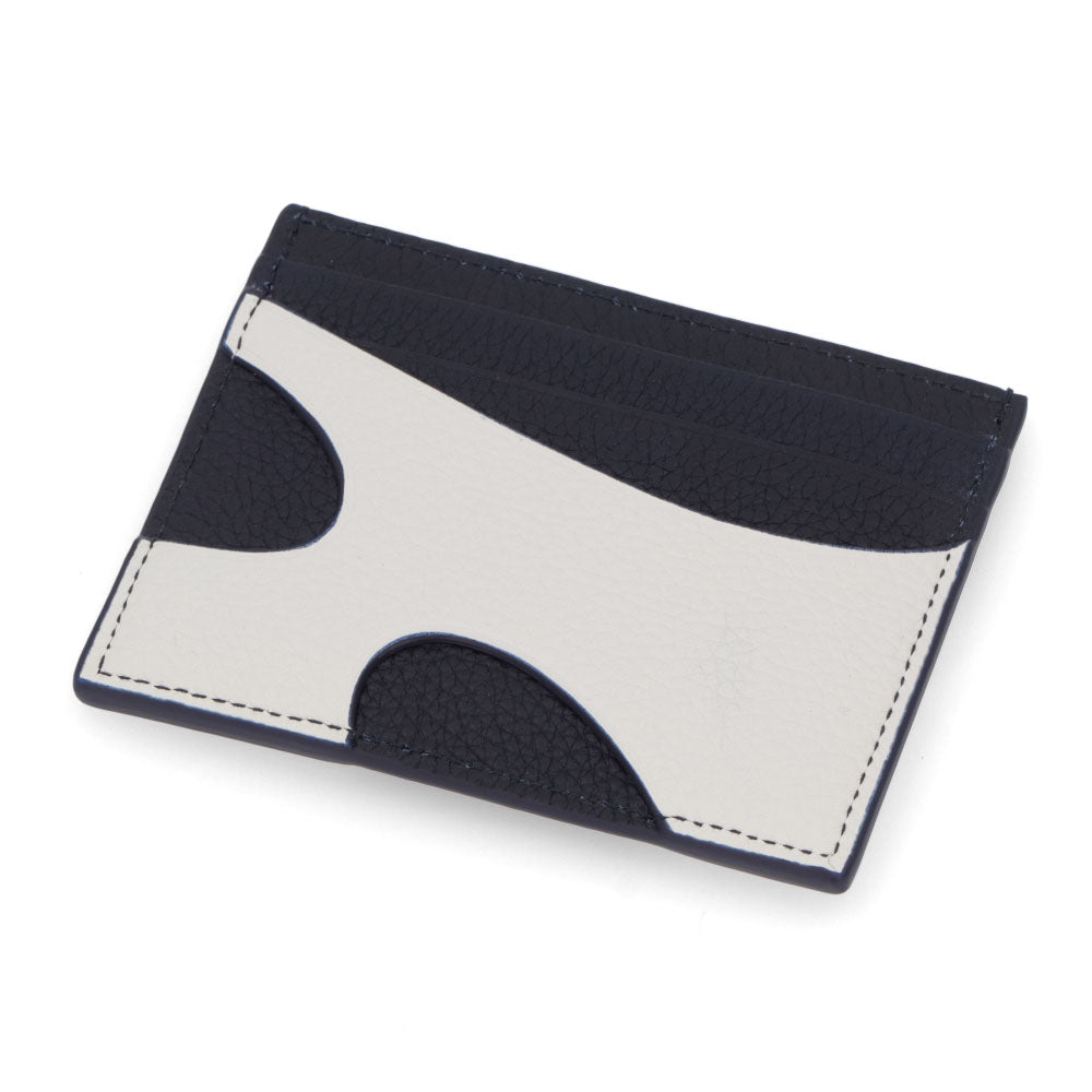 FERRAGAMO カードケース ホワイト×ブラック ロゴ 661261 0770119