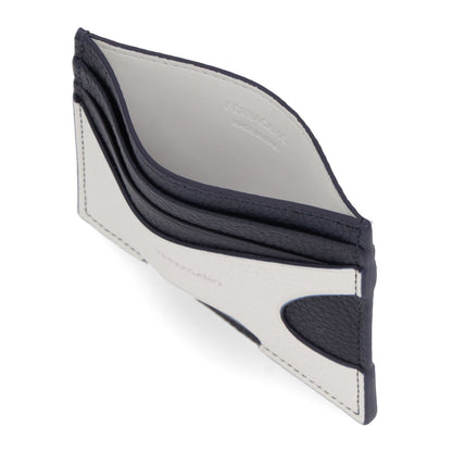 FERRAGAMO カードケース ホワイト×ブラック ロゴ 661261 0770119