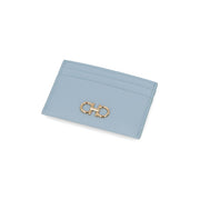 FERRAGAMO カードケース ライトブルー 名刺入れ カードホルダー 220007 774990