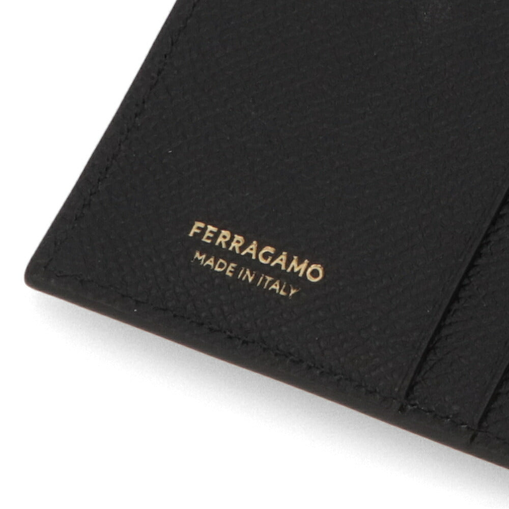 FERRAGAMO カードケース ブラック 二つ折り カードケース 661452 775661