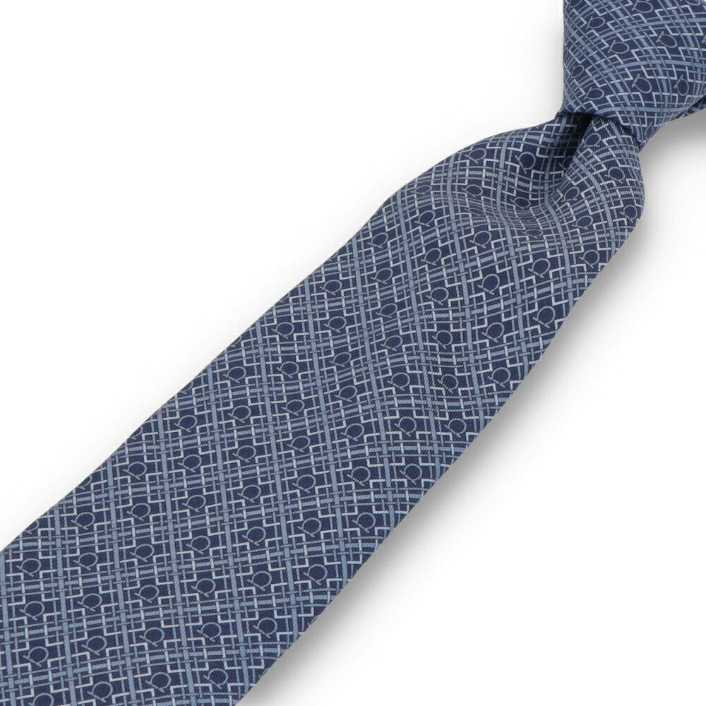 FERRAGAMO フェラガモ メンズ ネクタイ グリーン ワインレッド レッド ネイビー ブルー 総柄 幾何学模様 35 TIE 775210