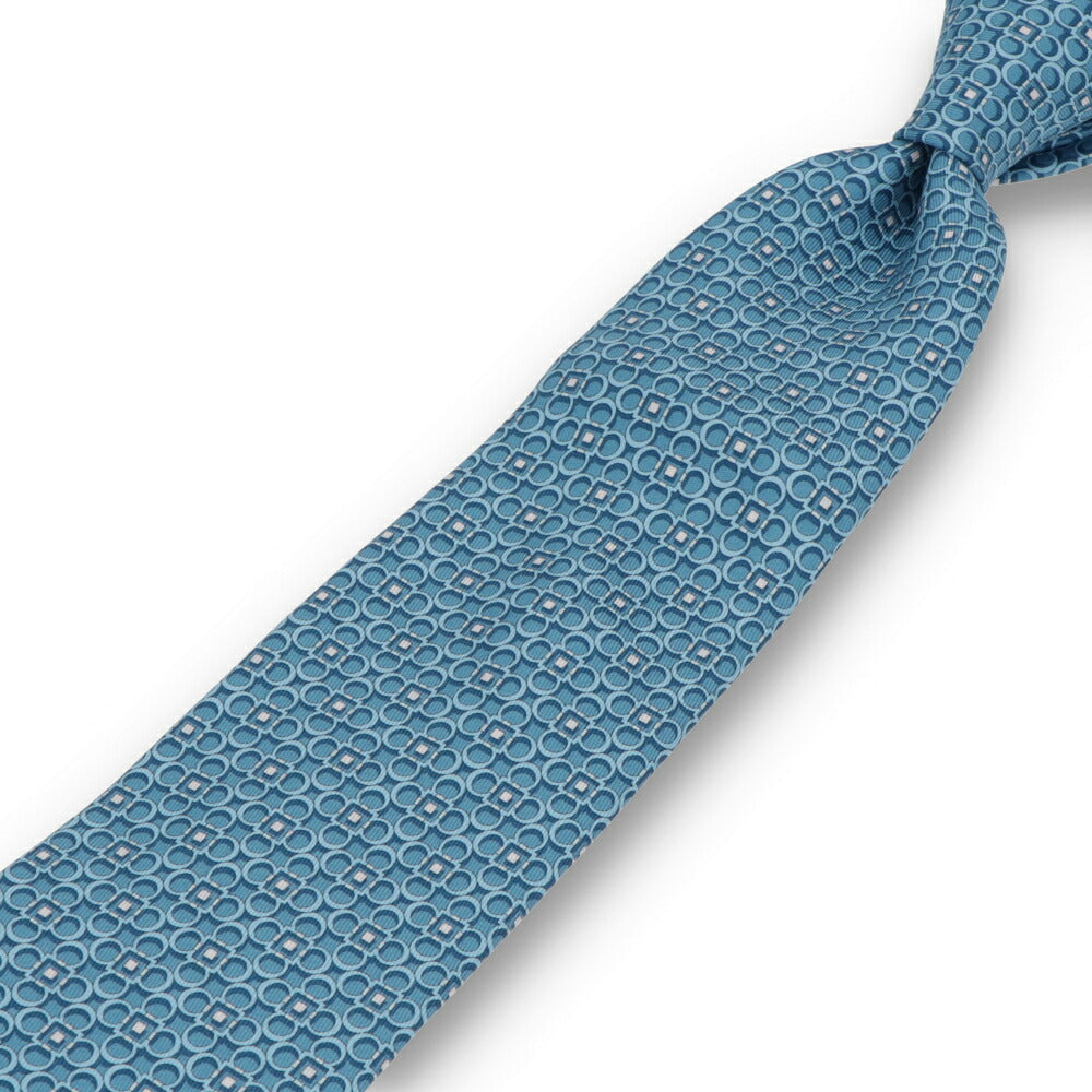 FERRAGAMO フェラガモ メンズ ネクタイ グリーン ワインレッド レッド ネイビー ブルー 総柄 幾何学模様 35 TIE 775210