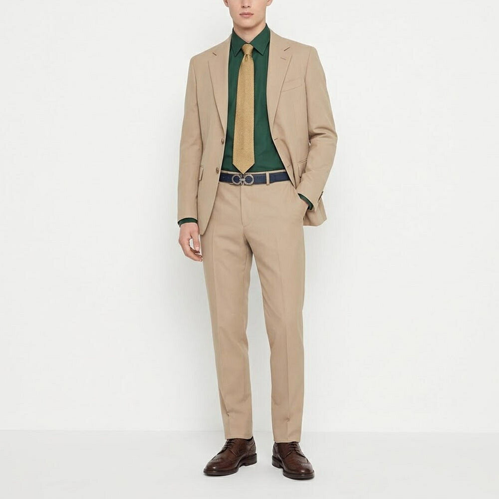 FERRAGAMO フェラガモ メンズ 雑貨 ベルト リバーシブルガンチーニベルト ネイビー×ブラック ダブル・ガンチーニ 670266 765787