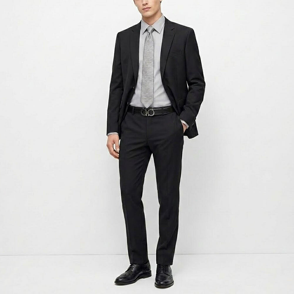 FERRAGAMO フェラガモ メンズ 雑貨 ベルト リバーシブルガンチーニベルト ブラック×ブラウン ダブル・ガンチーニ 679535 644557