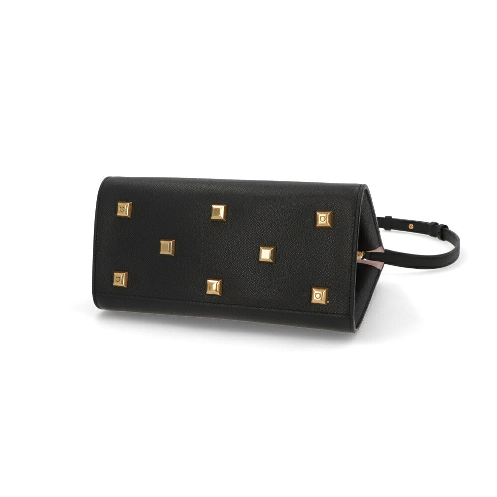 FERRAGAMO フェラガモ レディース バッグ ハンドバッグ ブラック レザー ショルダーバッグ 2way 211424 750036