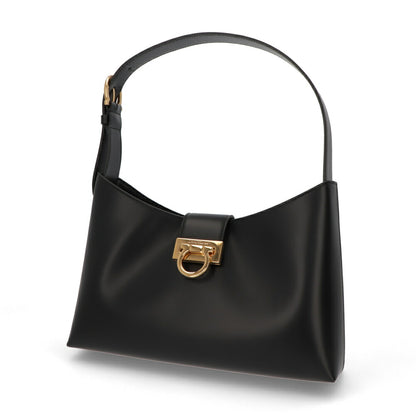 FERRAGAMO ハンドバッグ TRIFOLIO SHOULDER BAG ブラック 210926 0745035