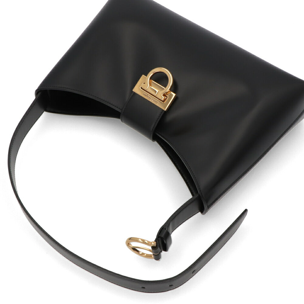 FERRAGAMO ハンドバッグ TRIFOLIO SHOULDER BAG ブラック 210926 0745035
