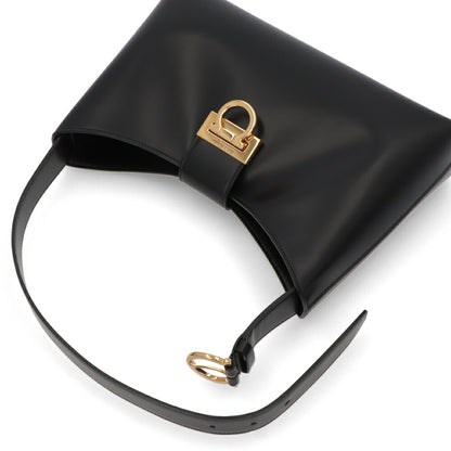 FERRAGAMO ハンドバッグ TRIFOLIO SHOULDER BAG ブラック 210926 0745035
