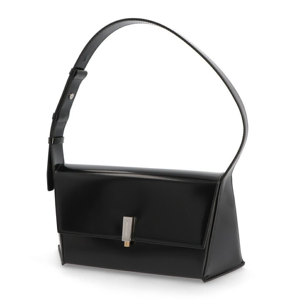 FERRAGAMO ハンドバッグ プリズマ ミディアム ジオメトリック ブラック 213451 0760573