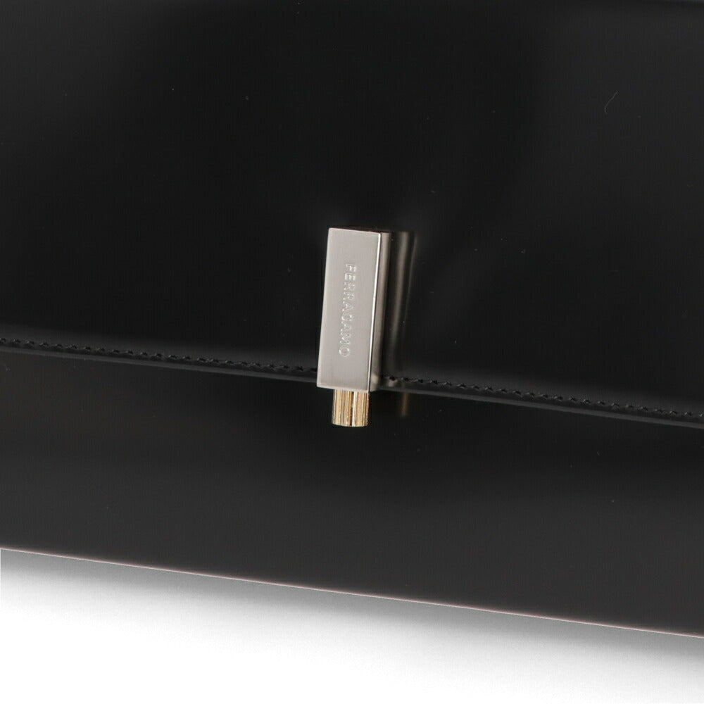 FERRAGAMO ハンドバッグ プリズマ ミディアム ジオメトリック ブラック 213451 0760573