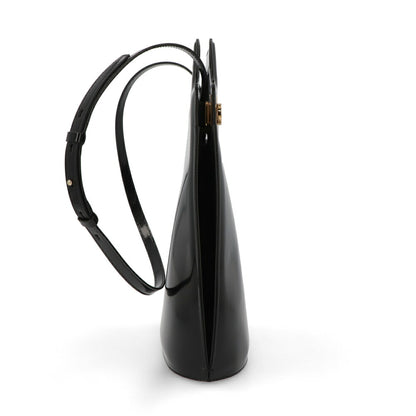 FERRAGAMO ショルダーWANDA ブラック レザー ワンダ ゴールド金具