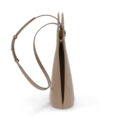 FERRAGAMO ショルダーWANDA ベージュ レザー ワンダ ゴールド金具