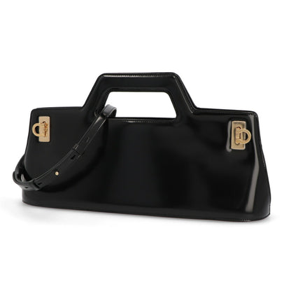 FERRAGAMO ハンドバッグ Wanda East-West Top Handle Bag ブラック 213484 0760351