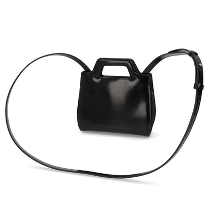 FERRAGAMO ショルダーWANDA ブラック レザー ワンダ ゴールド金具