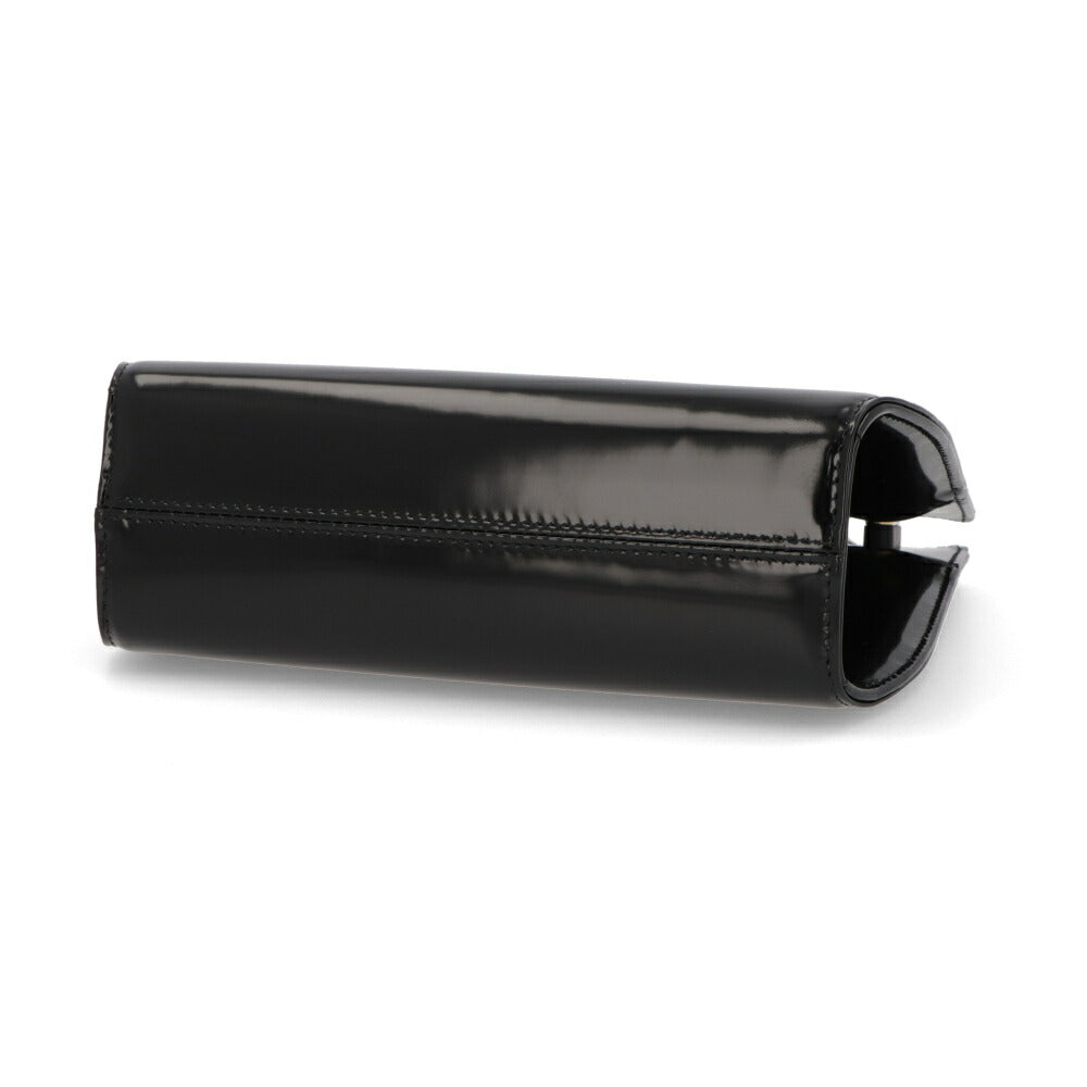 FERRAGAMO ショルダーWANDA ブラック レザー ワンダ ゴールド金具