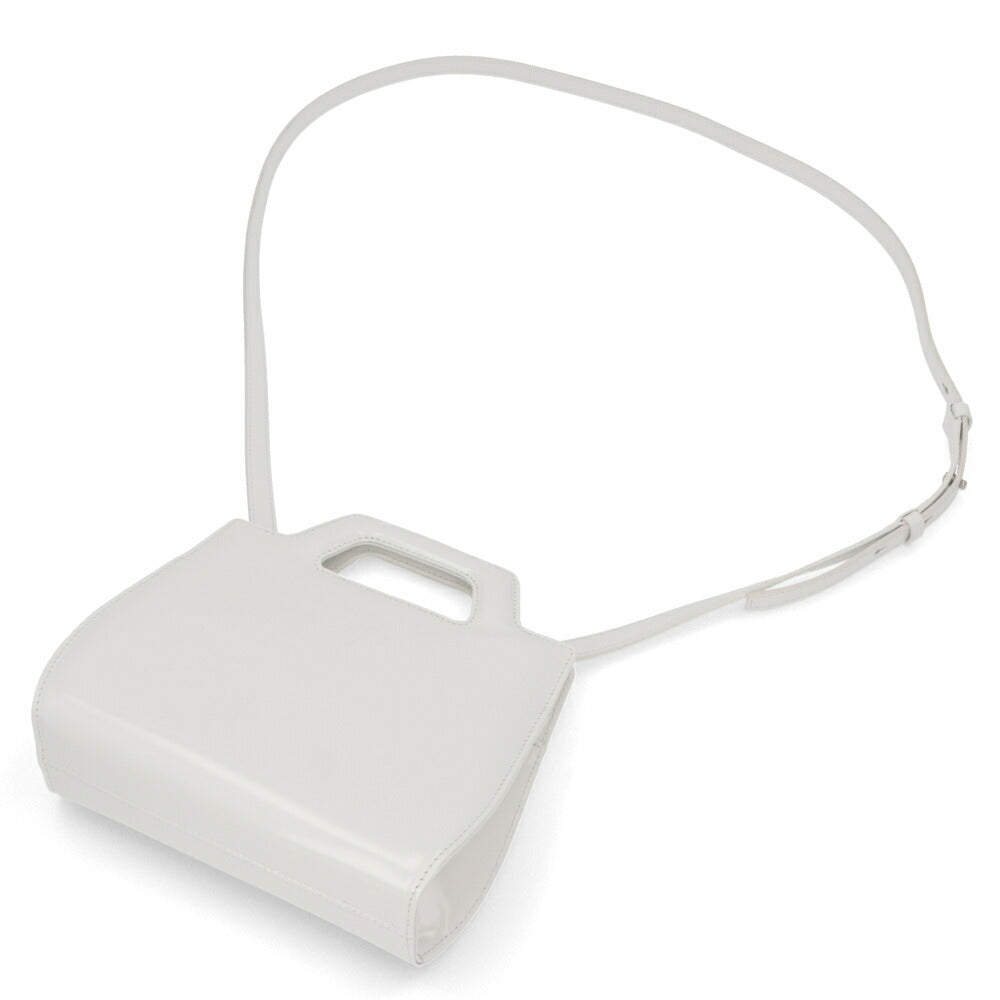 FERRAGAMO ショルダーWANDA ホワイト レザー ワンダ ゴールド金具