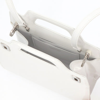 FERRAGAMO ショルダーWANDA ホワイト レザー ワンダ ゴールド金具