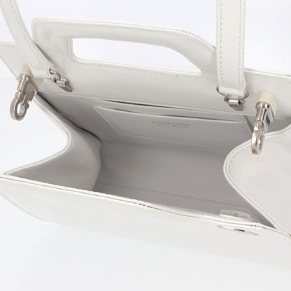FERRAGAMO ショルダーWANDA ホワイト レザー ワンダ ゴールド金具