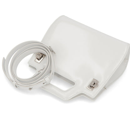 FERRAGAMO ショルダーWANDA ホワイト レザー ワンダ ゴールド金具